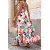 image:imagePRETTYGARDEN Womens 2026 Summer Dresses Fashion Clothing Floral Maxi Dress Ruffle Long Flowy Boho Beach Vacation SundressesFloral Orange Pink