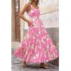 image:imagePRETTYGARDEN Womens 2026 Summer Dresses Fashion Clothing Floral Maxi Dress Ruffle Long Flowy Boho Beach Vacation SundressesFloral Pink Beige