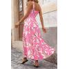 image:imagePRETTYGARDEN Womens 2026 Summer Dresses Fashion Clothing Floral Maxi Dress Ruffle Long Flowy Boho Beach Vacation SundressesFloral Pink Beige