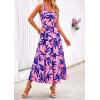 image:imagePRETTYGARDEN Womens 2026 Summer Dresses Fashion Clothing Floral Maxi Dress Ruffle Long Flowy Boho Beach Vacation SundressesFloral Pink Blue