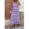 image:imagePRETTYGARDEN Womens 2026 Summer Dresses Fashion Clothing Floral Maxi Dress Ruffle Long Flowy Boho Beach Vacation SundressesFloral Purple White