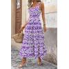 image:imagePRETTYGARDEN Womens 2026 Summer Dresses Fashion Clothing Floral Maxi Dress Ruffle Long Flowy Boho Beach Vacation SundressesFloral Purple White