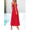 image:imagePRETTYGARDEN Womens 2026 Summer Dresses Fashion Clothing Floral Maxi Dress Ruffle Long Flowy Boho Beach Vacation SundressesRed Floral