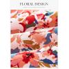 image:imagePRETTYGARDEN Womens 2026 Summer Floral Midi Dress Cap Sleeve V Neck Ruffle Long Flowy Boho Casual Beach Vacation DressesFloral Blue Orange