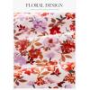 image:imagePRETTYGARDEN Womens 2026 Summer Floral Midi Dress Cap Sleeve V Neck Ruffle Long Flowy Boho Casual Beach Vacation DressesFloral White Orange