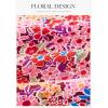 image:imagePRETTYGARDEN Womens 2026 Summer Floral Midi Dress Cap Sleeve V Neck Ruffle Long Flowy Boho Casual Beach Vacation DressesFloral Wine Red