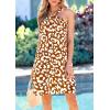 image:imagePRETTYGARDEN Womens 2026 Summer Halter Mini Dress Sleeveless Boho Floral Short Sundress Casual Flowy Beach Dresses Leopard CaramelMedium