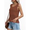 image:imagePRETTYGARDEN Womens Crochet Tank Tops 2026 Summer Spring Sleeveless Tops Cute Sweater Vest Trendy Boho Beach Vacation ClothesCamel