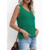 image:imagePRETTYGARDEN Womens Crochet Tank Tops 2026 Summer Spring Sleeveless Tops Cute Sweater Vest Trendy Boho Beach Vacation ClothesGreen