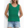 image:imagePRETTYGARDEN Womens Crochet Tank Tops 2026 Summer Spring Sleeveless Tops Cute Sweater Vest Trendy Boho Beach Vacation ClothesGreen