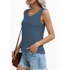 image:imagePRETTYGARDEN Womens Crochet Tank Tops 2026 Summer Spring Sleeveless Tops Cute Sweater Vest Trendy Boho Beach Vacation ClothesGrey Blue
