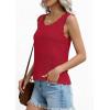 image:imagePRETTYGARDEN Womens Crochet Tank Tops 2026 Summer Spring Sleeveless Tops Cute Sweater Vest Trendy Boho Beach Vacation ClothesRed