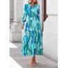 image:imagePRETTYGARDEN Womens Floral Maxi Dress 2026 Fall Long Sleeve V Neck A Line Long Flowy Spring Party Boho DressesBlue