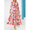 image:imagePRETTYGARDEN Womens Floral Maxi Dress 2026 Fall Long Sleeve V Neck A Line Long Flowy Spring Party Boho DressesFloral Apricot Rose Red