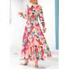 image:imagePRETTYGARDEN Womens Floral Maxi Dress 2026 Fall Long Sleeve V Neck A Line Long Flowy Spring Party Boho DressesFloral Apricot Rose Red