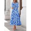 image:imagePRETTYGARDEN Womens Floral Maxi Dress 2026 Fall Long Sleeve V Neck A Line Long Flowy Spring Party Boho DressesFloral Blue