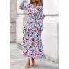 image:imagePRETTYGARDEN Womens Floral Maxi Dress 2026 Fall Long Sleeve V Neck A Line Long Flowy Spring Party Boho DressesFloral Blue Red