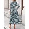 image:imagePRETTYGARDEN Womens Floral Maxi Dress 2026 Fall Long Sleeve V Neck A Line Long Flowy Spring Party Boho DressesFloral Blue Yellow