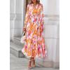 image:imagePRETTYGARDEN Womens Floral Maxi Dress 2026 Fall Long Sleeve V Neck A Line Long Flowy Spring Party Boho DressesFloral Brown Purple