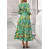 image:imagePRETTYGARDEN Womens Floral Maxi Dress 2026 Fall Long Sleeve V Neck A Line Long Flowy Spring Party Boho DressesFloral Green