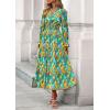 image:imagePRETTYGARDEN Womens Floral Maxi Dress 2026 Fall Long Sleeve V Neck A Line Long Flowy Spring Party Boho DressesFloral Green