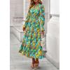 image:imagePRETTYGARDEN Womens Floral Maxi Dress 2026 Fall Long Sleeve V Neck A Line Long Flowy Spring Party Boho DressesFloral Green
