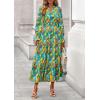 image:imagePRETTYGARDEN Womens Floral Maxi Dress 2026 Fall Long Sleeve V Neck A Line Long Flowy Spring Party Boho DressesFloral Green