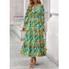 image:imagePRETTYGARDEN Womens Floral Maxi Dress 2026 Fall Long Sleeve V Neck A Line Long Flowy Spring Party Boho DressesFloral Green