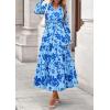 image:imagePRETTYGARDEN Womens Floral Maxi Dress 2026 Fall Long Sleeve V Neck A Line Long Flowy Spring Party Boho DressesFloral Light Blue