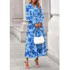 image:imagePRETTYGARDEN Womens Floral Maxi Dress 2026 Fall Long Sleeve V Neck A Line Long Flowy Spring Party Boho DressesFloral Light Blue