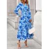 image:imagePRETTYGARDEN Womens Floral Maxi Dress 2026 Fall Long Sleeve V Neck A Line Long Flowy Spring Party Boho DressesFloral Light Blue