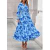 image:imagePRETTYGARDEN Womens Floral Maxi Dress 2026 Fall Long Sleeve V Neck A Line Long Flowy Spring Party Boho DressesFloral Light Blue