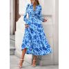 image:imagePRETTYGARDEN Womens Floral Maxi Dress 2026 Fall Long Sleeve V Neck A Line Long Flowy Spring Party Boho DressesFloral Light Blue