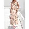 image:imagePRETTYGARDEN Womens Summer Floral Maxi Dresses 2026 Spring Sleeveless Cowl Neck Flowy Beach Vacation Wedding Guest Long DressFloral Apricot