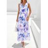 image:imagePRETTYGARDEN Womens Summer Floral Maxi Dresses 2026 Spring Sleeveless Cowl Neck Flowy Beach Vacation Wedding Guest Long DressFloral Purple Blue