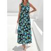 image:imagePRETTYGARDEN Womens Summer Floral Maxi Dresses 2026 Spring Sleeveless Cowl Neck Flowy Beach Vacation Wedding Guest Long DressFlower Black Blue Green