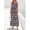 image:imagePRETTYGARDEN Womens Summer Floral Maxi Dresses 2026 Spring Sleeveless Cowl Neck Flowy Beach Vacation Wedding Guest Long DressFlower Black Purple