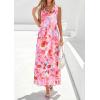 image:imagePRETTYGARDEN Womens Summer Floral Maxi Dresses 2026 Spring Sleeveless Cowl Neck Flowy Beach Vacation Wedding Guest Long DressPink Floral
