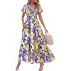 Purple Yellow Floral