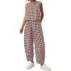 Plaid Brown White