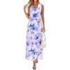 Floral Purple Blue