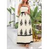 image:imagePRETTYGARDEN Summer Dress for Women 2026 Floral Sundress Spaghetti Strap Flowy Beach Vacation Boho Maxi DressesApricot Black Floral