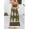 image:imagePRETTYGARDEN Summer Dress for Women 2026 Floral Sundress Spaghetti Strap Flowy Beach Vacation Boho Maxi DressesArmy Green White Floral