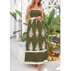image:imagePRETTYGARDEN Summer Dress for Women 2026 Floral Sundress Spaghetti Strap Flowy Beach Vacation Boho Maxi DressesArmy Green White Floral