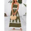image:imagePRETTYGARDEN Summer Dress for Women 2026 Floral Sundress Spaghetti Strap Flowy Beach Vacation Boho Maxi DressesArmy Green White Floral