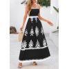image:imagePRETTYGARDEN Summer Dress for Women 2026 Floral Sundress Spaghetti Strap Flowy Beach Vacation Boho Maxi DressesBlack White Floral