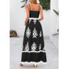 image:imagePRETTYGARDEN Summer Dress for Women 2026 Floral Sundress Spaghetti Strap Flowy Beach Vacation Boho Maxi DressesBlack White Floral