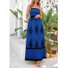 image:imagePRETTYGARDEN Summer Dress for Women 2026 Floral Sundress Spaghetti Strap Flowy Beach Vacation Boho Maxi DressesBlue Black Floral