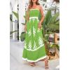 image:imagePRETTYGARDEN Summer Dress for Women 2026 Floral Sundress Spaghetti Strap Flowy Beach Vacation Boho Maxi DressesGreen Floral