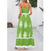 image:imagePRETTYGARDEN Summer Dress for Women 2026 Floral Sundress Spaghetti Strap Flowy Beach Vacation Boho Maxi DressesGreen Floral